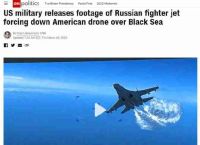 公布视频证明米国和俄罗斯的军用飞机在半空中相撞?