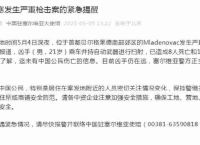 塞尔维亚大使馆的严峻枪击人死亡和受伤发出紧急警告